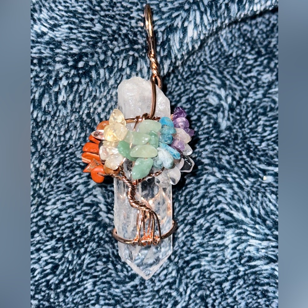 Natural Raw Stone Healing Crystal Tree of Life